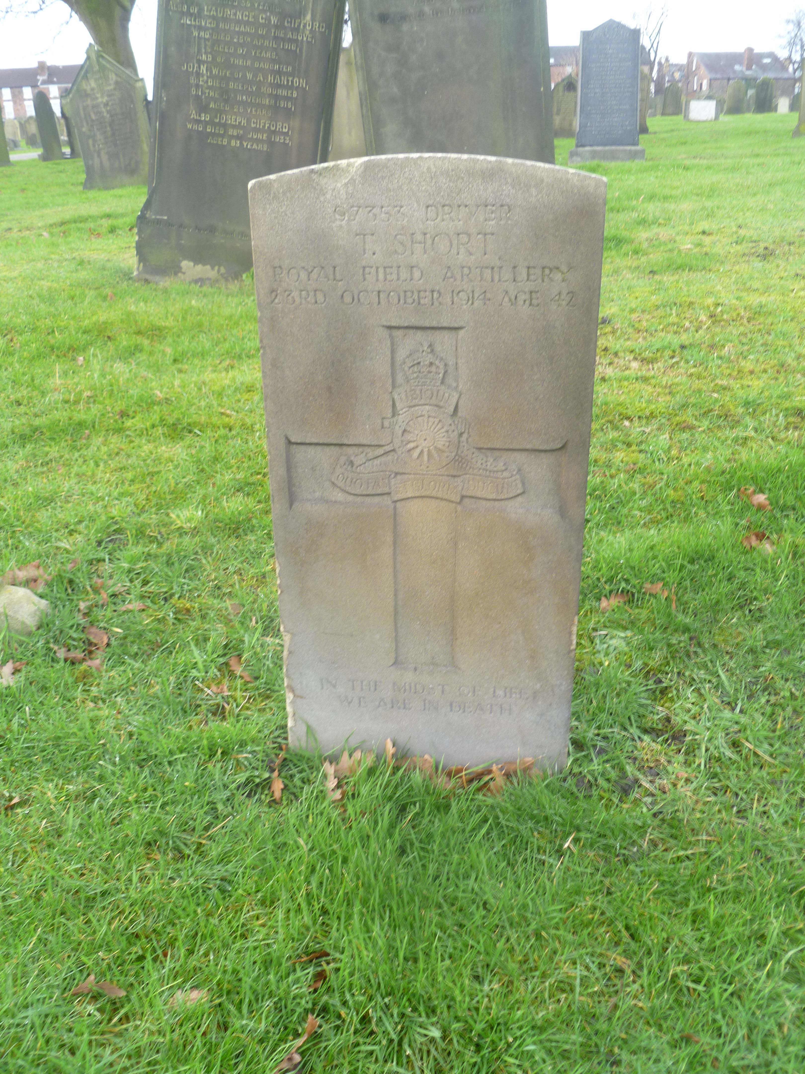 Short, Thomas  WWI  War Grave (11 119)